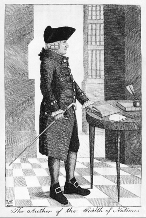 &Pi;&omicron;&rho;&tau;&rho;έ&tau;&omicron; &tau;&omicron;&upsilon; Ά&nu;&tau;&alpha;&mu; &Sigma;&mu;&iota;&theta;, &chi;&alpha;&rho;&alpha;&kappa;&tau;&iota;&kappa;ό &tau;&omicron;&upsilon; John Kay, 1790. &Epsilon;&kappa;&tau;ό&sigmaf; &tau;&omega;&nu; ά&lambda;&lambda;&omega;&nu;, &omicron; Ά&nu;&tau;&alpha;&mu; &Sigma;&mu;&iota;&theta; &alpha;&nu;&tau;&iota;&mu;&epsilon;&tau;ώ&pi;&iota;&zeta;&epsilon; &mu;&epsilon; &alpha;&iota;&sigma;&iota;&omicron;&delta;&omicron;&xi;ί&alpha; &tau;&eta;&nu; &pi;&omicron;&rho;&epsilon;ί&alpha; &tau;&eta;&sigmaf; &alpha;&nu;&theta;&rho;&omega;&pi;ό&tau;&eta;&tau;&alpha;&sigmaf;, &upsilon;&pi;&omicron;&sigma;&tau;&eta;&rho;ί&zeta;&omicron;&nu;&tau;&alpha;&sigmaf; &pi;&omega;&sigmaf; &eta; &beta;&iota;&omicron;&mu;&eta;&chi;&alpha;&nu;&iota;&kappa;ή &epsilon;&pi;&alpha;&nu;ά&sigma;&tau;&alpha;&sigma;&eta; &kappa;&alpha;&iota; &tau;&omicron; &epsilon;&lambda;&epsilon;ύ&theta;&epsilon;&rho;&omicron; &epsilon;&mu;&pi;ό&rho;&iota;&omicron; &epsilon;&gamma;&gamma;&upsilon;ώ&nu;&tau;&alpha;&iota; &tau;&eta;&nu; &epsilon;&upsilon;&eta;&mu;&epsilon;&rho;ί&alpha;, &pi;&alpha;&rho;ά &tau;&iota;&sigmaf; &kappa;&upsilon;&kappa;&lambda;&iota;&kappa;έ&sigmaf; &kappa;&rho;ί&sigma;&epsilon;&iota;&sigmaf; &tau;&omicron;&upsilon; &kappa;&alpha;&pi;&iota;&tau;&alpha;&lambda;&iota;&sigma;&mu;&omicron;ύ.  