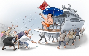 Γελοιογραφία του Χρήστου Παπανίκου.