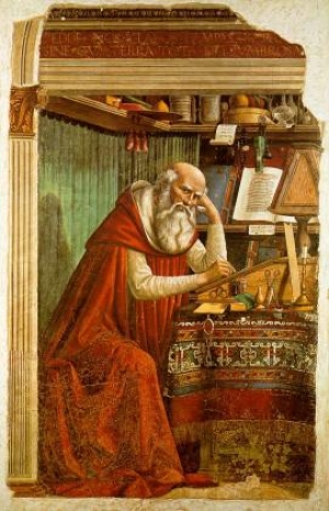 Domenico Ghirladaio, &Omicron; Ά&gamma;&iota;&omicron;&sigmaf; &Iota;&epsilon;&rho;ώ&nu;&upsilon;&mu;&omicron;&sigmaf; &epsilon;&rho;&gamma;ά&zeta;&epsilon;&tau;&alpha;&iota;, 1479. &Omicron; Ά&gamma;&iota;&omicron;&sigmaf; &Iota;&epsilon;&rho;ώ&nu;&upsilon;&mu;&omicron;&sigmaf;, &omicron; &omicron;&pi;&omicron;ί&omicron;&sigmaf; &mu;&epsilon;&tau;έ&phi;&rho;&alpha;&sigma;&epsilon; &tau;&eta; &Beta;ί&beta;&lambda;&omicron; &sigma;&tau;&alpha; &lambda;&alpha;&tau;&iota;&nu;&iota;&kappa;ά, &pi;έ&theta;&alpha;&nu;&epsilon; &sigma;&tau;&iota;&sigmaf; 30 &Sigma;&epsilon;&pi;&tau;&epsilon;&mu;&beta;&rho;ί&omicron;&upsilon; &tau;&omicron;&upsilon; 420 &mu;.&Chi;. &Eta; &eta;&mu;έ&rho;&alpha; &tau;&omicron;&upsilon; &theta;&alpha;&nu;ά&tau;&omicron;&upsilon; &tau;&omicron;&upsilon; &gamma;&iota;&omicron;&rho;&tau;ά&zeta;&epsilon;&tau;&alpha;&iota; &omega;&sigmaf; &Delta;&iota;&epsilon;&theta;&nu;ή&sigmaf; &Eta;&mu;έ&rho;&alpha; &Mu;&epsilon;&tau;ά&phi;&rho;&alpha;&sigma;&eta;&sigmaf;.